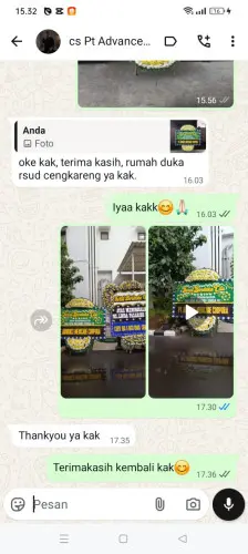 Testimonial Papan Bunga Pernikahan pontianak tenggara