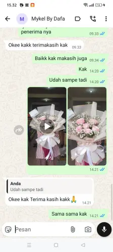 Testimonial Buket Bunga pontianak tenggara