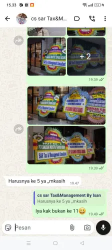Testimonial Papan Bunga pontianak tenggara